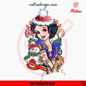 Snow White Christmas PNG, Cute Girl Christmas PNG, Instant Download File