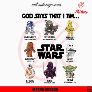 Star Wars God Says That I Am PNG, Digital Instant Download
