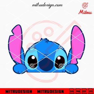 Cute Stitch Peeking SVG, PNG, DXF, EPS, Digital Downloads
