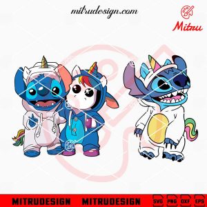 Stitch Unicorn SVG, PNG, DXF, EPS, Cutting Files
