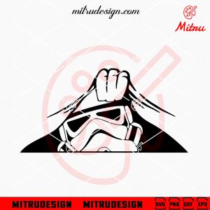 Stormtrooper Peeking SVG, Funny Stormtrooper Star Wars SVG, PNG, DXF, EPS, Car Decal