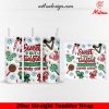 Sweet But Twisted Candy Cane Disney 3D 20oz Skinny Tumbler Wrap PNG, Templates