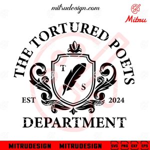 The Tortured Poets Department Logo SVG, Taylor Swift Album 2024 SVG, PNG, DXF, EPS, Shirt