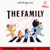 Bluey The Family SVG, Bluey Abbey Road SVG, Heeler Family SVG, PNG, DXF, EPS, Files