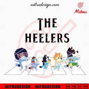 Bluey Family The Heelers SVG, Vintage Bluey The Beatles SVG, PNG, DXF, EPS