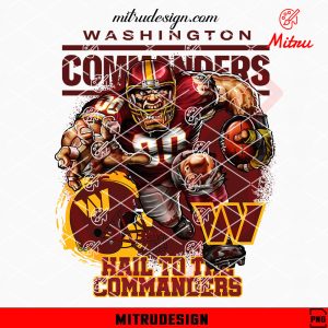 Washington Commanders Mascot PNG, Commanders Football Fan PNG, Shirts