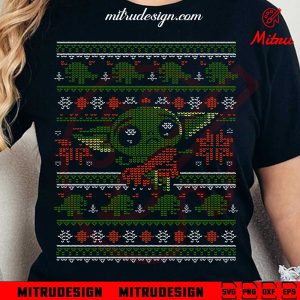 Yoda Ugly Sweater Christmas SVG, Funny Star Wars Christmas SVG, PNG, DXF, EPS, Files