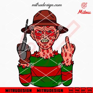 Horror Vibes SVG, Scary Movie SVG, Retro Halloween SVG, PNG, DXF, EPS, Files Freddy Krueger Middle Finger SVG, PNG, DXF, EPS, Digital Download