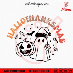 Ghost Hallothanksmas SVG, Halloween, Thanksgiving, Christmas SVG, Cut Files