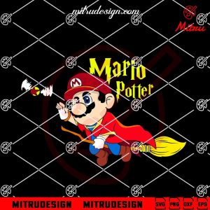 Super Mario Harry Potter SVG, PNG, DXF, EPS, Digital Download