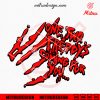 One Two Freddy’s Coming For You SVG, Freddy Krueger Horror SVG, Designs