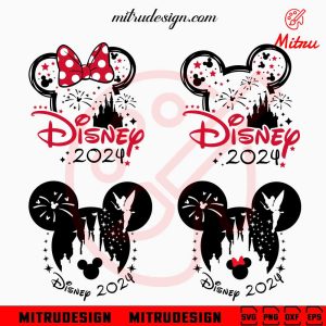 Disney Mickey Head 2024 Bundle SVG, Disney Family Vacation SVG, PNG, Digital Download