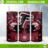 Atlanta Falcons Glitter Helmet 20oz Skinny Tumbler Wrap Template PNG Design