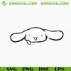 Cinnamoroll Face SVG, Cute Cinnamoroll Sanrio SVG PNG DXF EPS Cricut