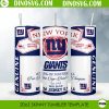 New York Giants King Of Football Budweiser 20oz Skinny Tumbler Wrap Template PNG