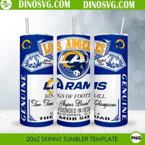 Carolina Panthers King Of Football Budweiser 20oz Skinny Tumbler Wrap Template Sublimation LA Rams King Of Football Budweiser 20oz Skinny Tumbler Wrap Template PNG