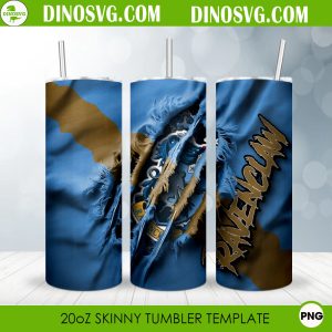 Ravenclaw House Claw Rip 20oz Skinny Tumbler Wrap Template PNG