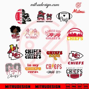 Kansas City Chiefs Bundle SVG, Chiefs Football SVG, Go Chiefs SVG, PNG, Digital Download