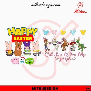 Toy Story Easter Bundle PNG, Disney Cartoon Happy Easter PNG, For Shirt