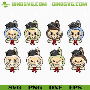 Labubu Graduation SVG Bundle, Labubu Graduate SVG PNG DXF EPS