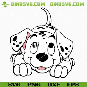 Cute Dalmatian SVG, Dog SVG, 101 Dalmatians Cartoon SVG PNG DXF EPS