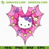 Hello Kitty Halloween Spider SVG, Spooky Kitty SVG PNG DXF EPS Files