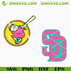 San Diego Padres Logo SVG, Swinging Friar Padres SVG PNG DXF EPS