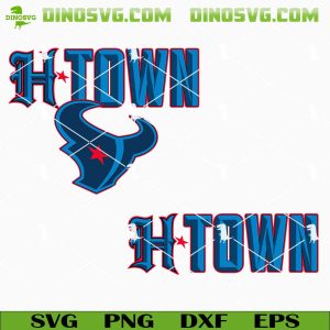 Texans H Town Logo SVG, Houston Texans SVG PNG DXF EPS Cricut