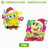 SpongeBob Christmas PNG, SpongeBob SquarePants Ho Ho Ho PNG, Funny Holiday Cartoon PNG Clipart