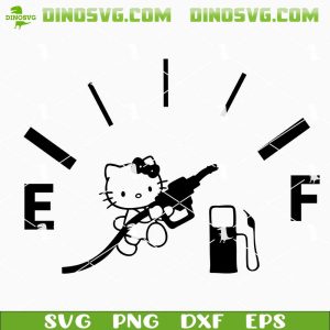 Hello Kitty Fuel SVG, Funny Kitty SVG PNG Decals