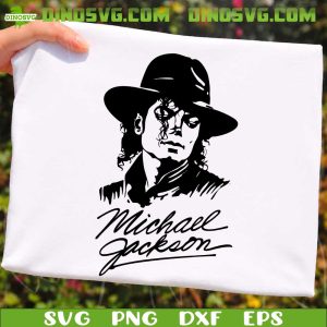 Michael Jackson Signature SVG, Retro Pop Music SVG, Singer SVG PNG Cricut Files