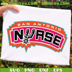 San Antonio Spurs Nurse SVG, Spurs Nursery Logo SVG Cricut