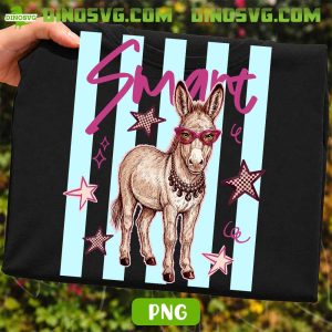 Smart Ass PNG, Donkey PNG, Preppy Stripes PNG, Funny Humor PNG Digital Download