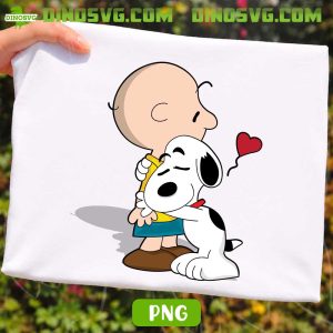 Snoopy And Charlie Brown PNG, Cute PNG, Peanuts Cartoon Love PNG