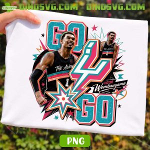 Victor Wembanyama Spurs PNG, San Antonio Basketball 2026 PNG Digital Download