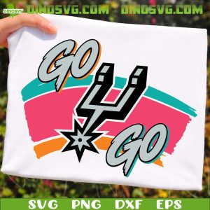 Vintage Go Spurs Go SVG, San Antonio Basketball Team SVG, Spurs Basketball SVG Cut File