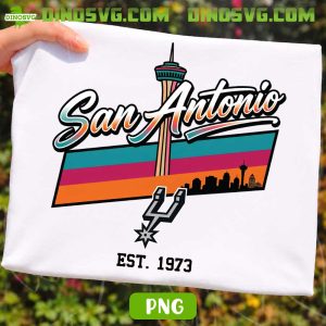 San Antonio Spurs Est 1973 PNG Instant Download